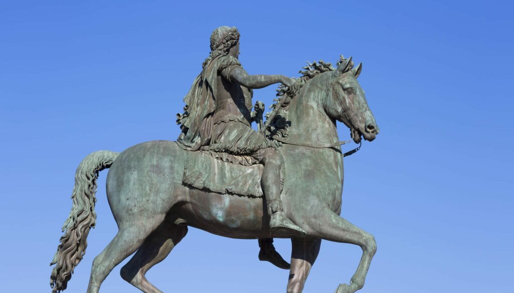 Famous statue of Louis XVI