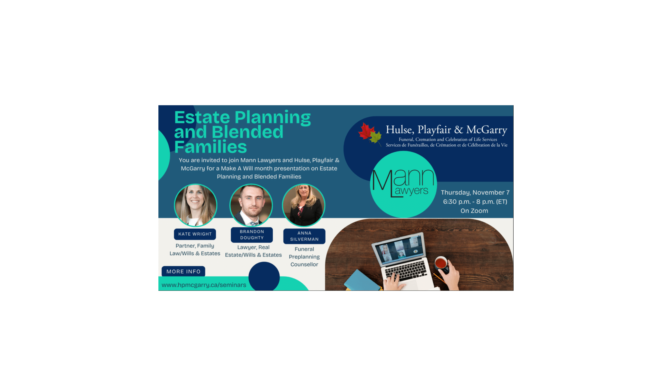 Virtual Presentation on Estate Planning and Blended Families - Mann Lawyers